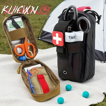 Tactical First Aid Kit Tourniquet Medical Rescue Molle Pouch Survival Gear for Camping Hiking Emergency Preparedness 1