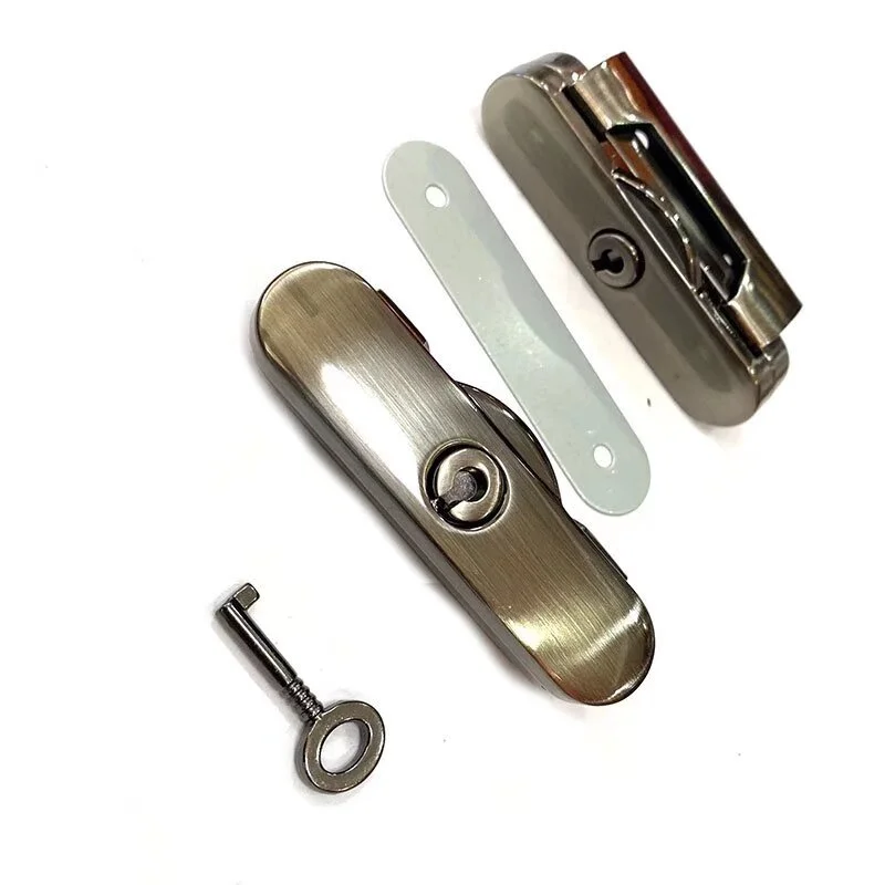 5 Pcs Crossbody Bag Lock, Antique Brass Purse Turn Lock, Twist Clutch Closure Lock