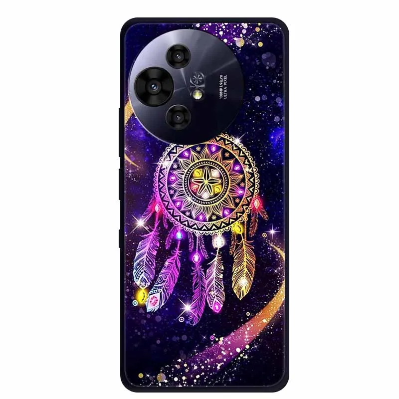 Black Silicone Protective Back Cover - Stylish and Durable Bumper Coque for TCL 50 Pro NxtPaper 5G
