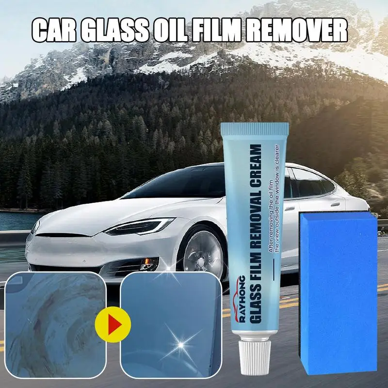 Car Glass Oil Film Remover Dissolvant De Film D'huile De Verre U2013 Nettoyant Puissant Pour Vitres De Car Window Oil Film Remover