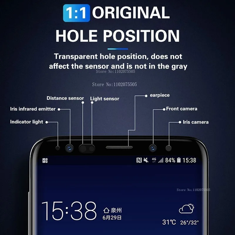 Full Cover Protective Glass Screen Protector - Ultra HD Clarity