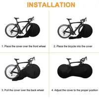 Housse de protection pour vélo de montagne, équipement de protection pour vélo de route et vtt, roues Anti-poussière d'intérieur, housse de cadre, sac de rangement anti-rayures 6