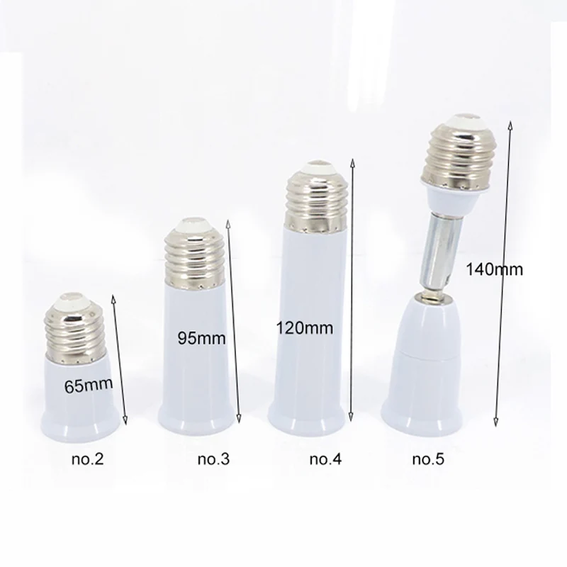 

Lamp Bulb Adapter E27 to E27 Extender LED Lamp Base Holder Screw Socket Extension Light Converter