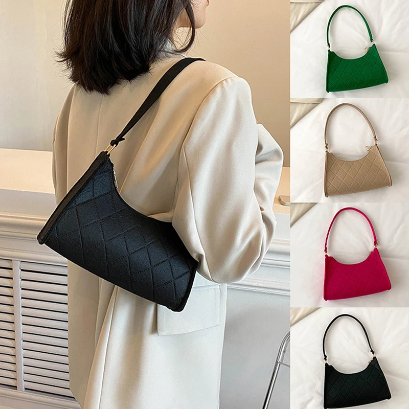 

1Pc Fashion Underarm Bag Women Shoulder Bag Hand Bag Coin Purse Female Armpit Bag Cosmetic Bag Ladies Lipstick Bag