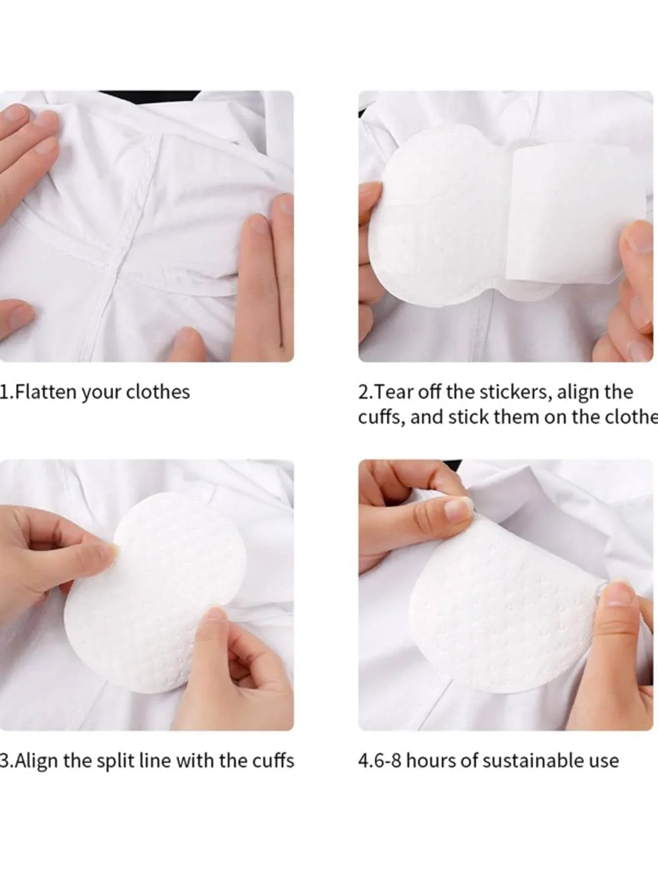 20/30/50/70 PCS-Disposable Sweat-absorbing Patch Summer Deodorants Cotton Pads Underarm Armpit Sweat Pads Dress Disposable Stop Underarm Sweat Pads