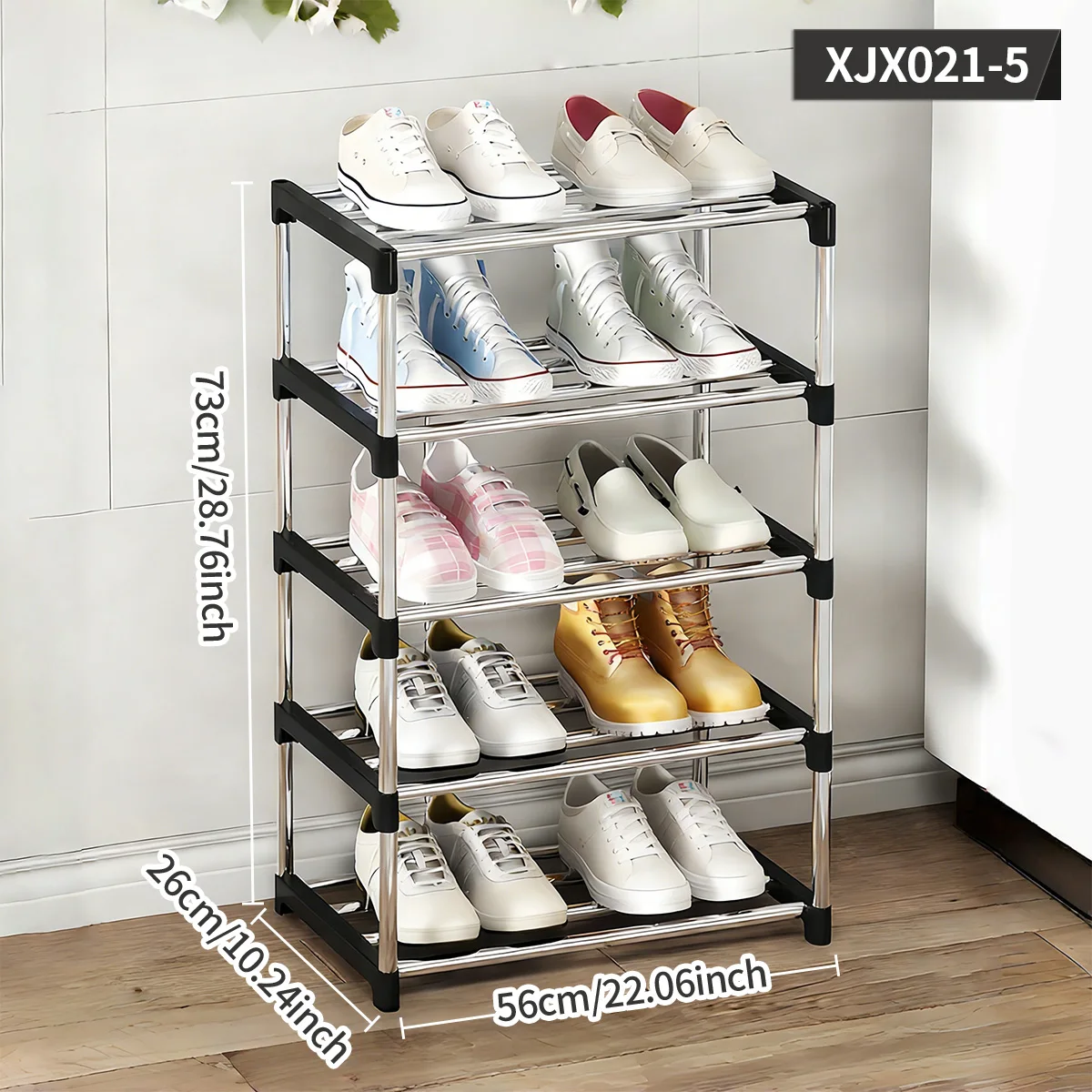 Multi-Layer Space-Saving Shoe Rack, Easy-To-Assemble Shoe Rack Suitable for Hallway, Bedroom, Entryway, and Living Room, Home Storage and Organization Supplies, Storage Rack