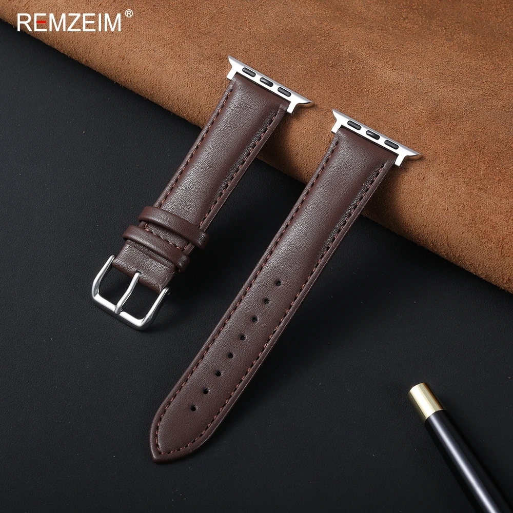 Premium Leather Watch Strap - Elegant and Versatile Sport Bracelet