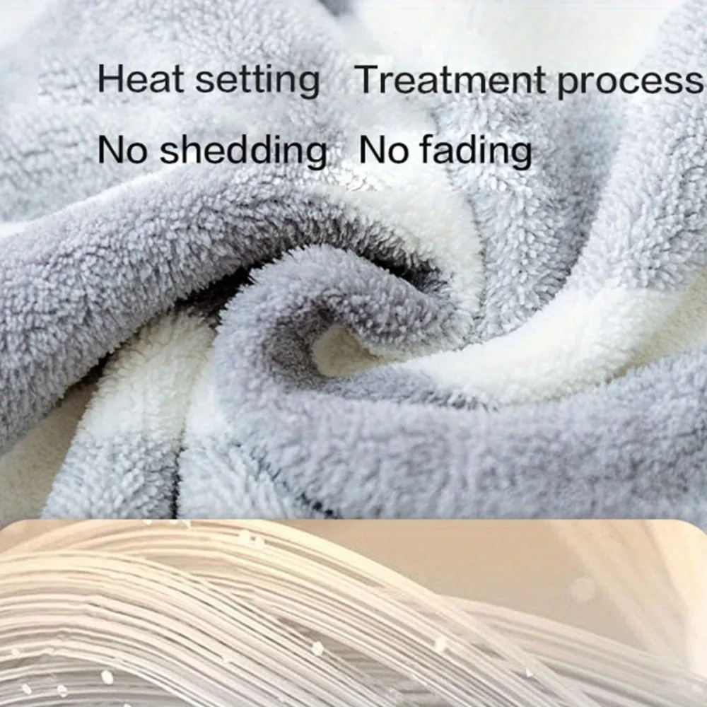 Pet Bath Towel Quick-Dry Fiber Dog Bathrobe for Medium Large Dogs