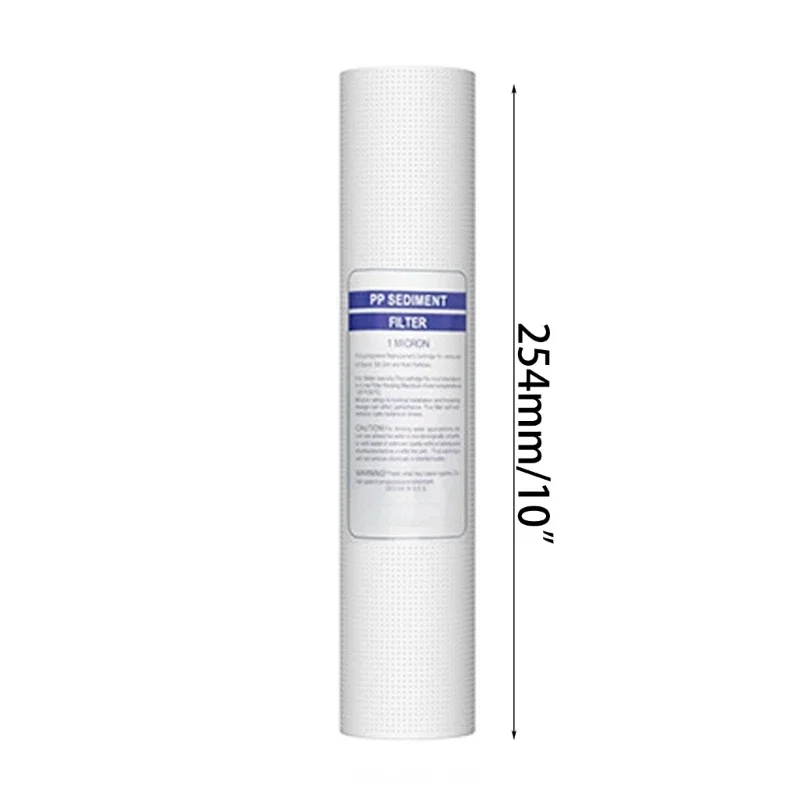10 PCS Universal Water Filter PP Cotton Filter Cartridge Sediment Water Filters Polypropylene Material for Kitchen C4DA