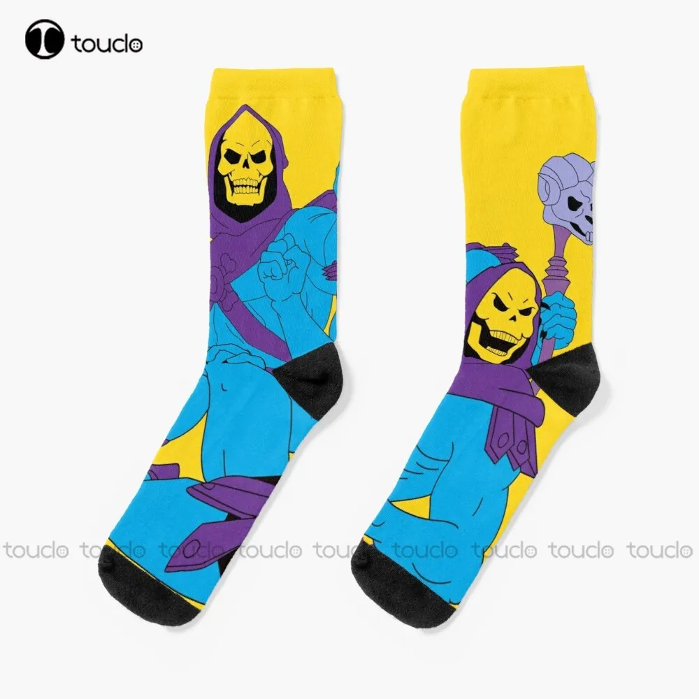 Scheletro He Man Socks Halloween Funny Socks For Women Unisex Adult Teen Youth Socks New Popular Comodo Best Girls Sports