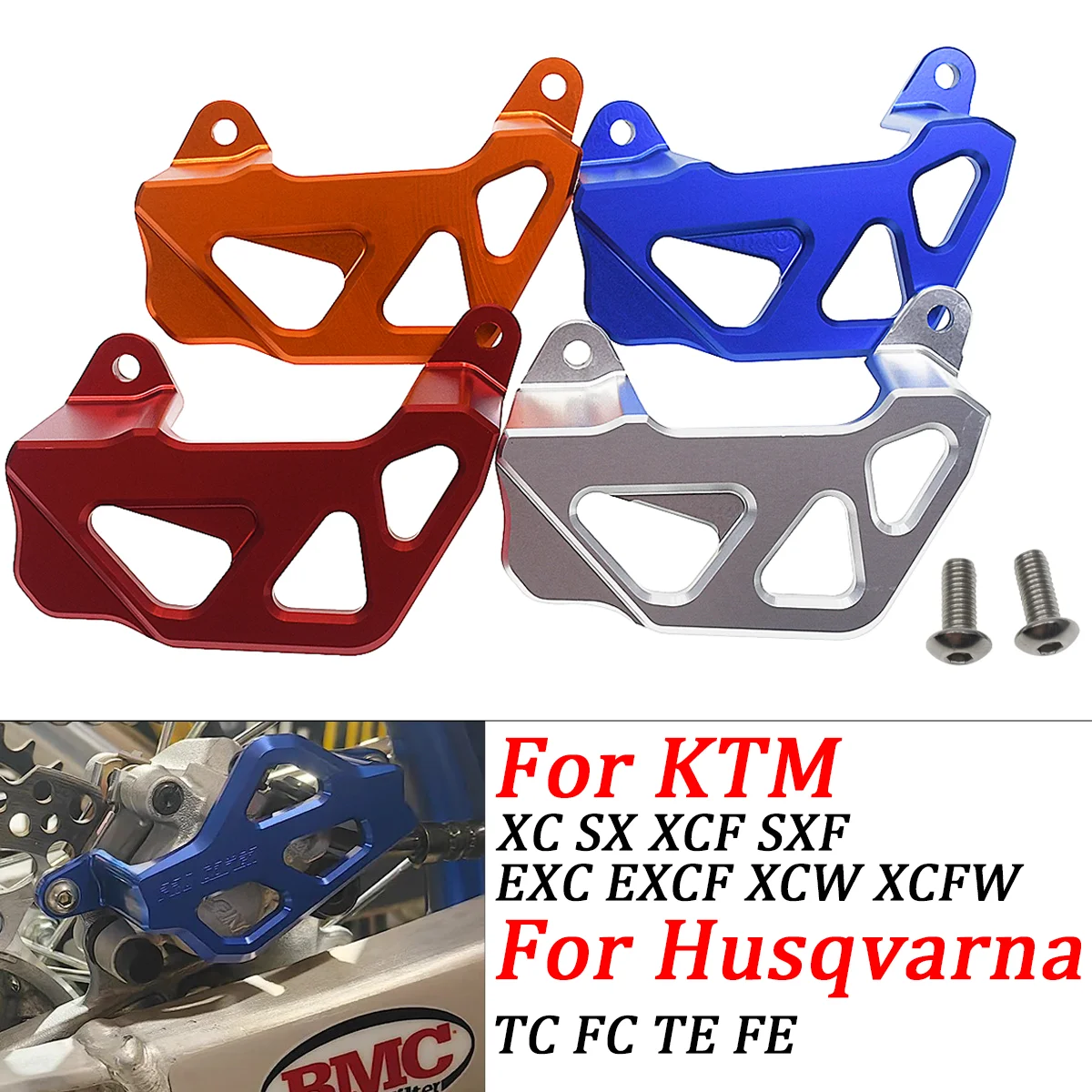 Motorrad CNC Hinten Sattel Schutz Hinten Bremsscheibe Schutz Schutz Abdeckung Für KTM XCF SX SXF EXC EXCF XCW 2004-2023 Dirt Pit Bike