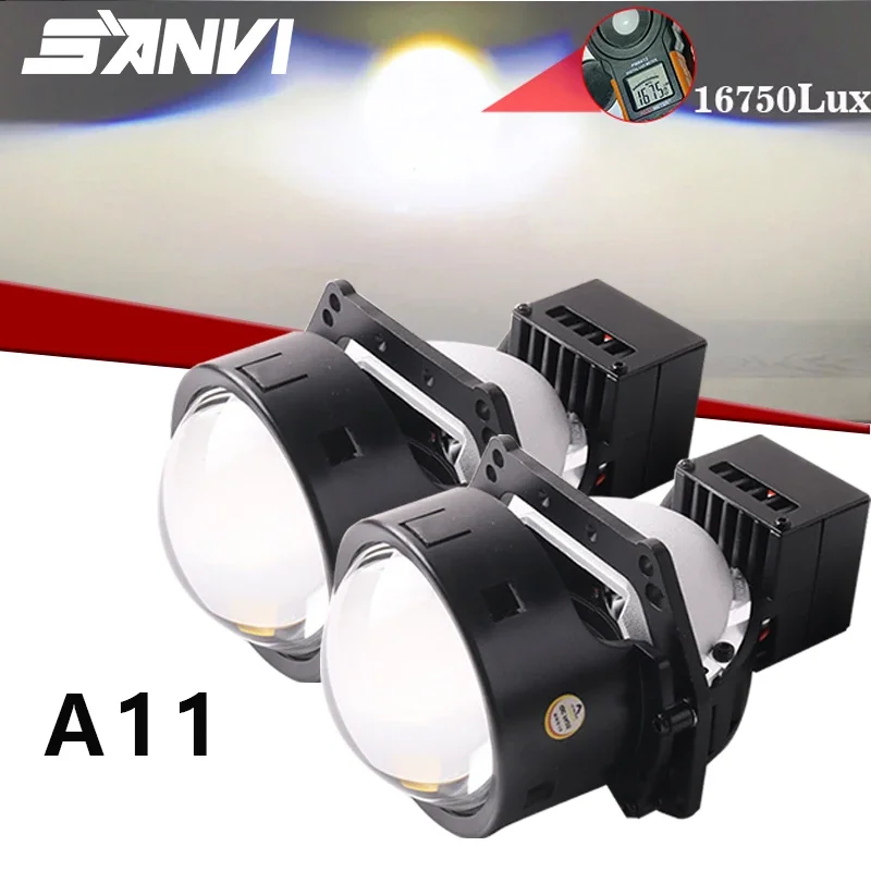 

SANVI 72W Hella 3R Lens 3 Inch A11 Bi LED Projector Lens Headlight Auto LED Lense Car Motorcycle Headlamp Upgrade Retrofit Kits