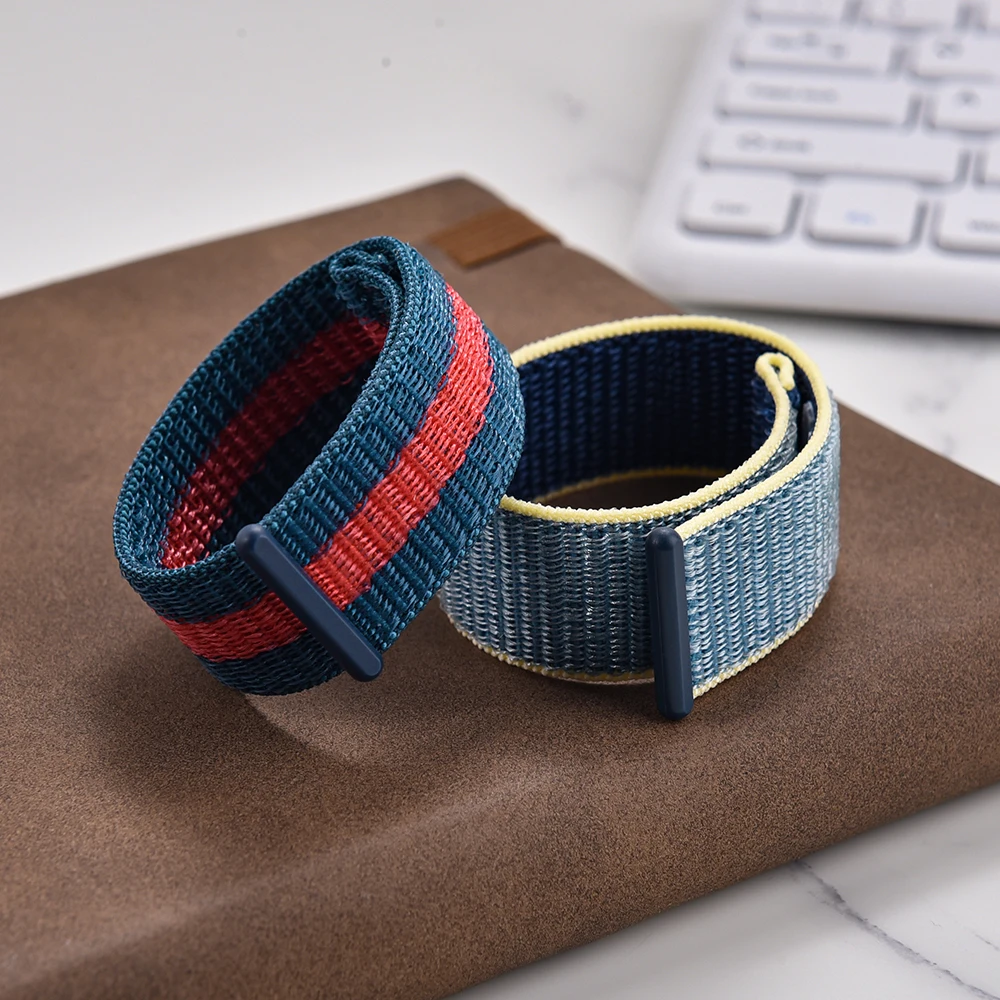 Enhanced Elastic Nylon Watch Band - Adjustable Lightweight & Sweatproof Unisex Strap