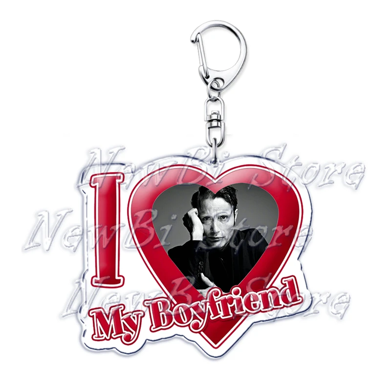 Ich liebe meinen Freund Mads Dittmann Mikkelsen Schlüsselanhänger Hannibal Schlüsselanhänger für Zubehör Taschenanhänger Schlüsselanhänger Ring Schmuck Geschenke – Detail 34