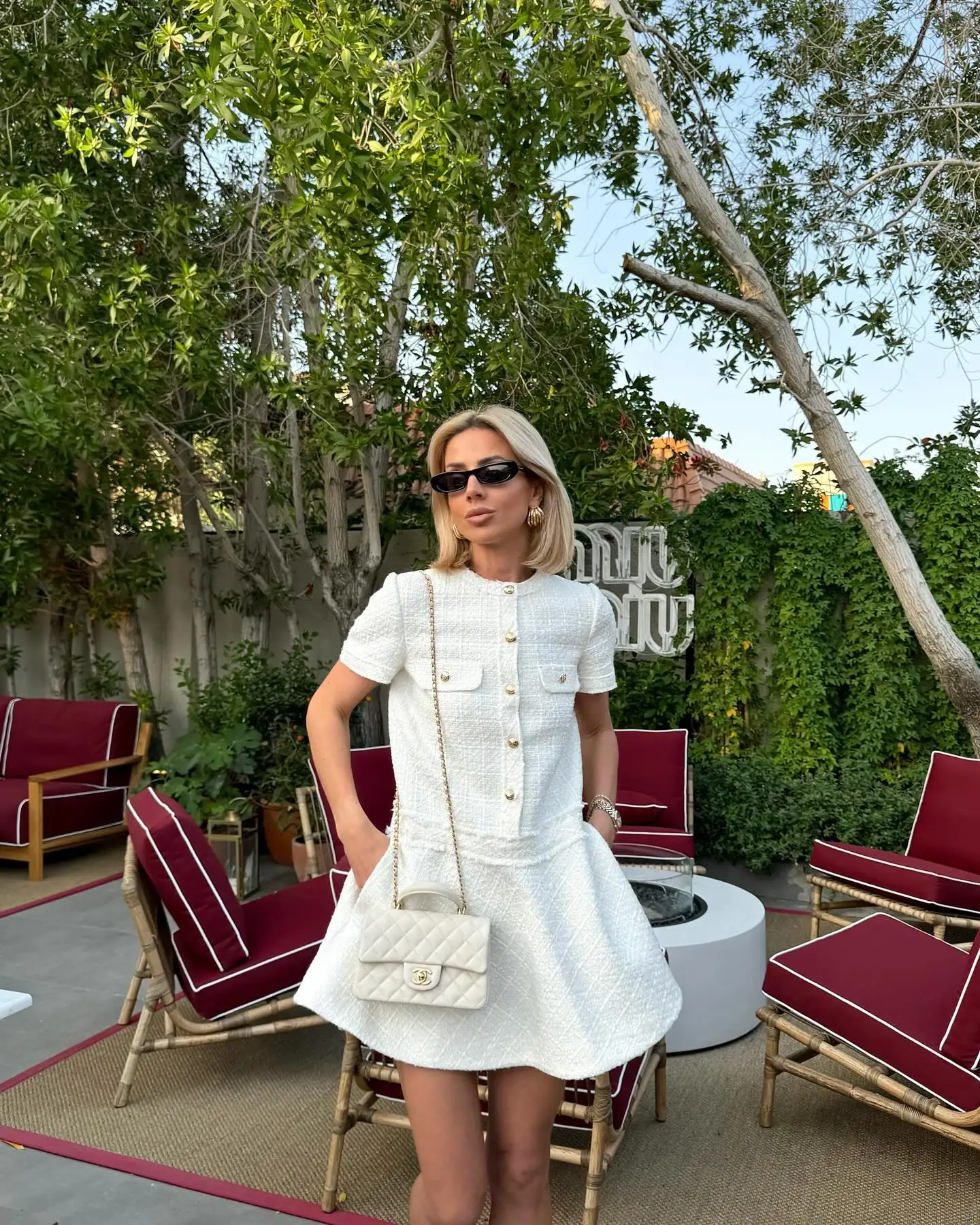 

Elegant White Short Dress Women Fashion Loose O Neck Short Sleeve Vestidos 2024 Spring Summer Chic Office Lady Dresses