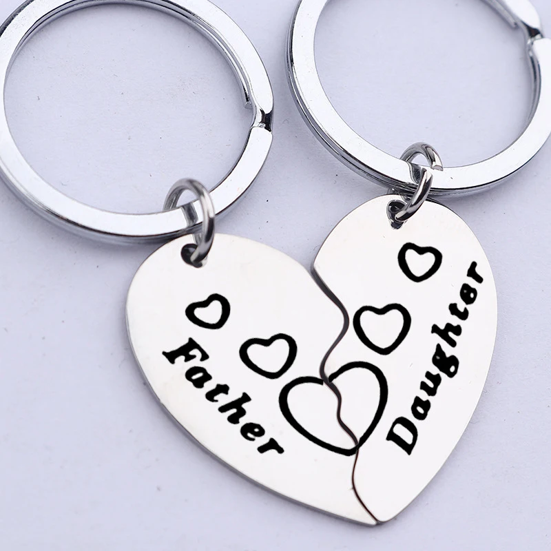 Father Daughter Gifts Matching Keychains Pcs Dad Daughter Gift