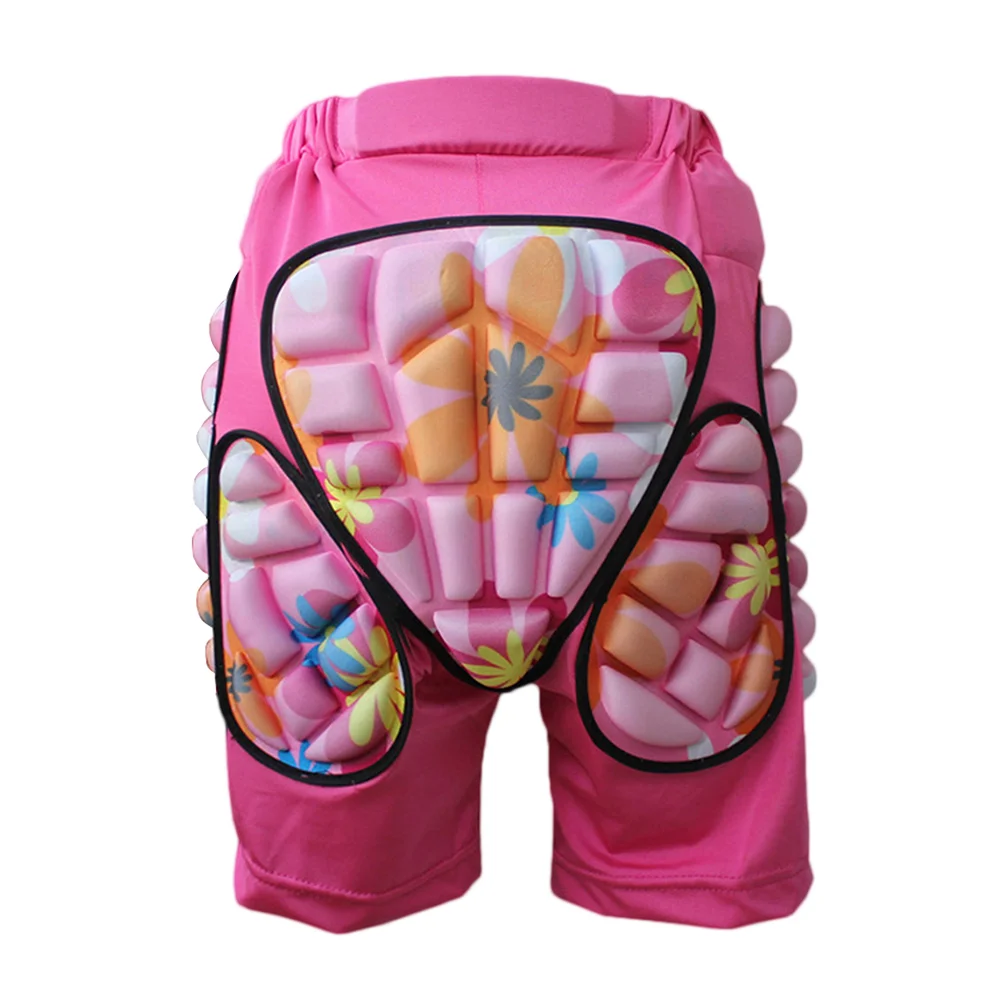 

Pink Kids Adults Protective Hip Pants Shorts Adjustable Lightweight Pad for Ski Skate Snowboard Roller Skating Hockey Soccer