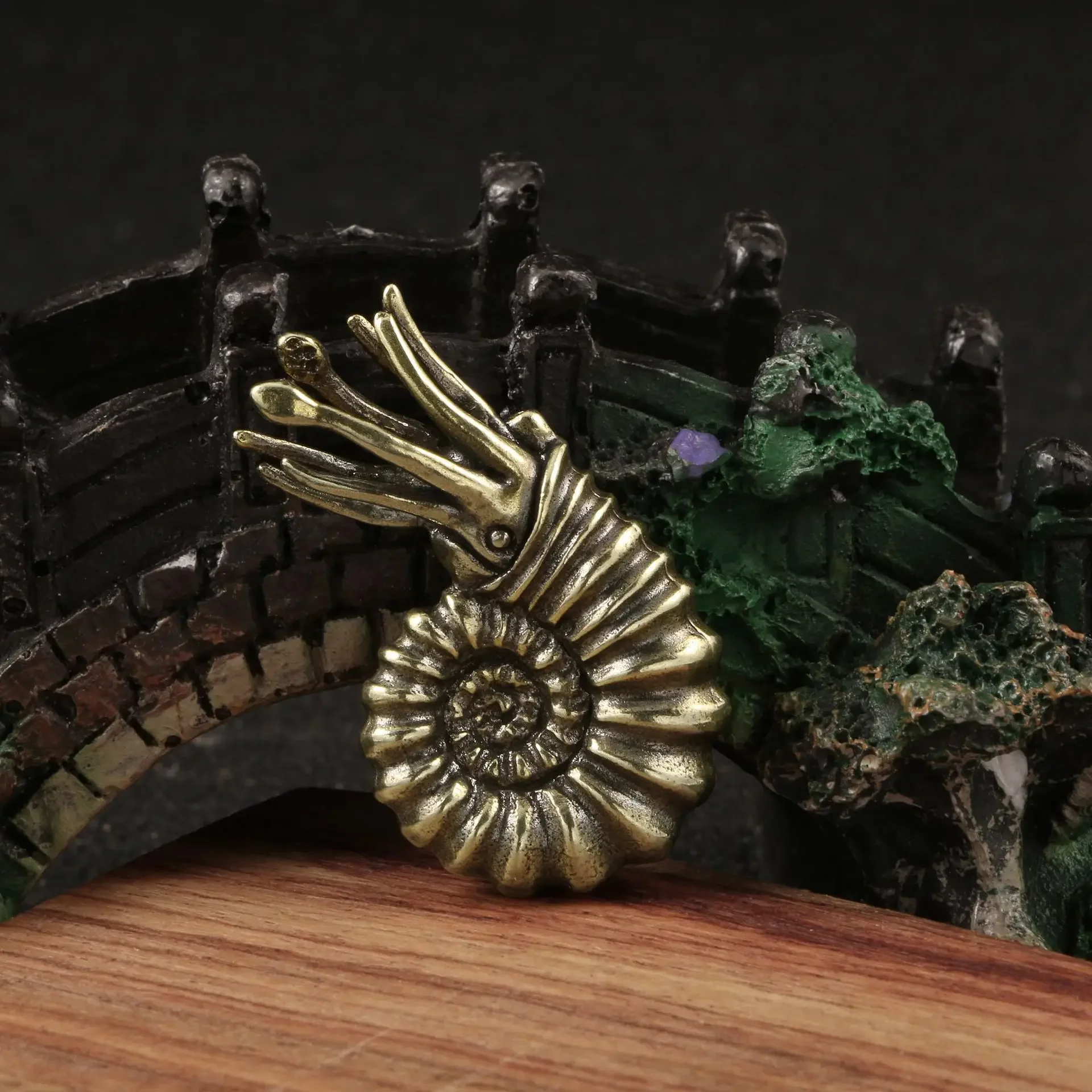 美しい真鍮の装飾の置物,マリン,金属の動物の置物,最も古いリビング