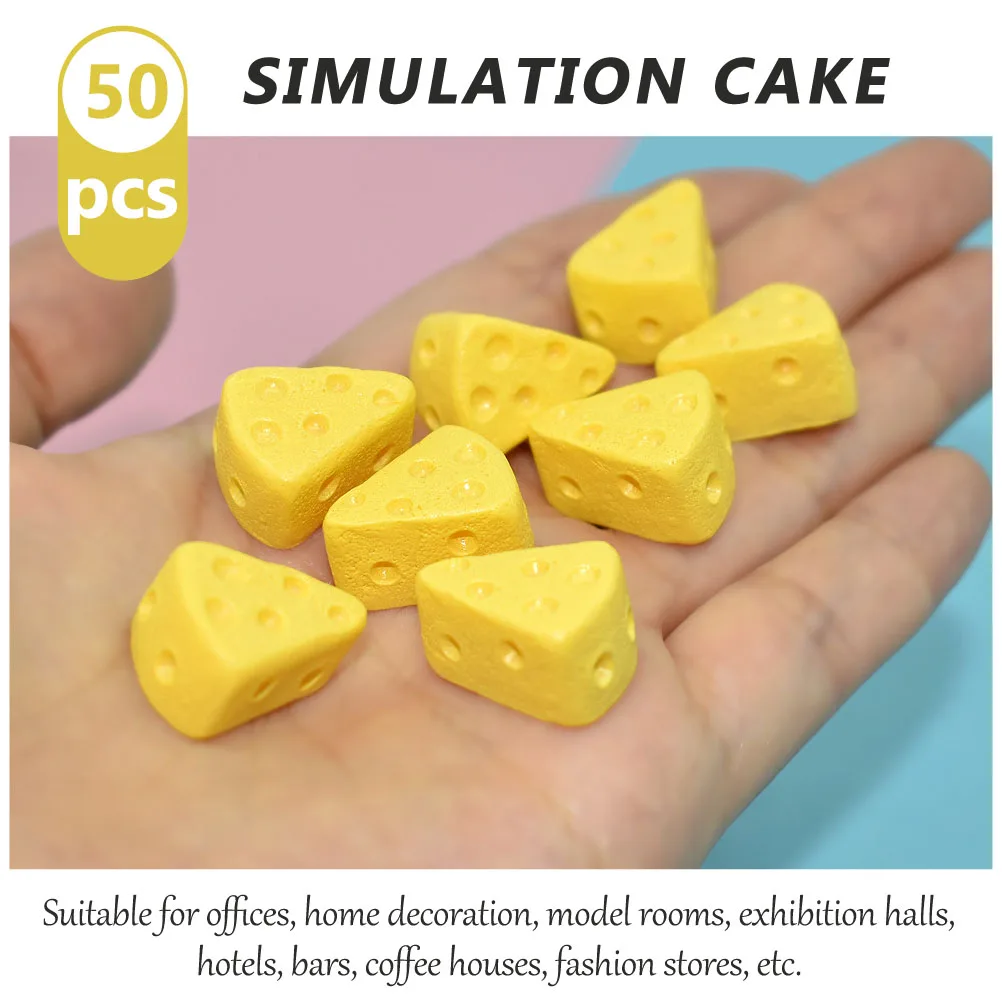 Food model Artificial simulation cakes 50Pcs for food photography props