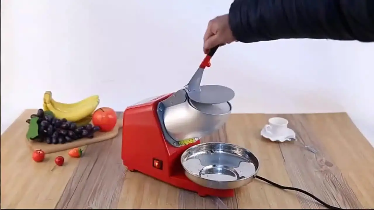 17L Commerciële Ice Shaver Crusher, 300W Tafelmodel Elektrische Sneeuwkegel Maker Ice Crusher Slush Machine 441lbs H Smoothie Blender Met 11lbs Hopper Voor Feestjes Evenementen Snackbar