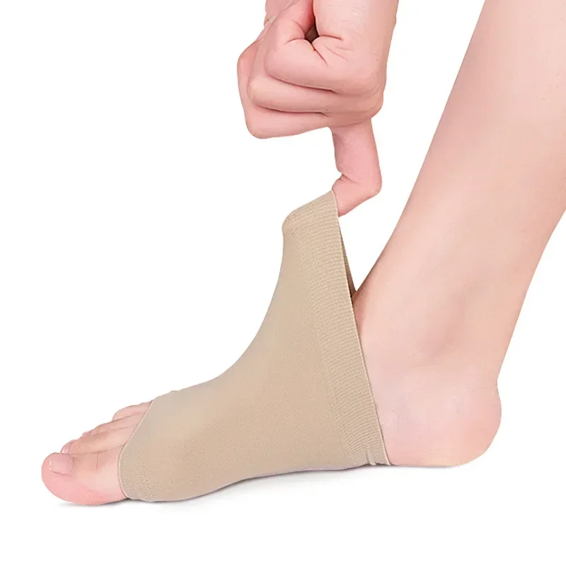 Arch Support Foot Pad Cushion Soft Elastic Gel Silicone Forefoot Shoe Pad for Plantar Fasciitis Flat Foot Pain Relief Heel Spurs