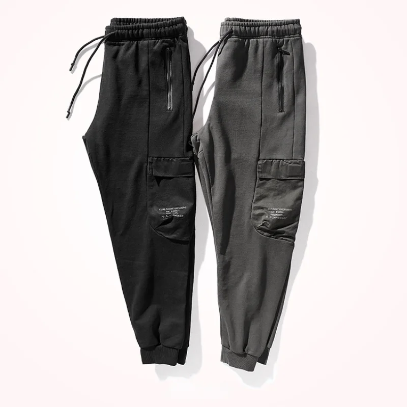 

Sweatpants 2023 New Work Clothes Men's Jogger Pants Loose Casual Pants Pure Color All-Matching Sports Pants Trendy Ins Sweatpant