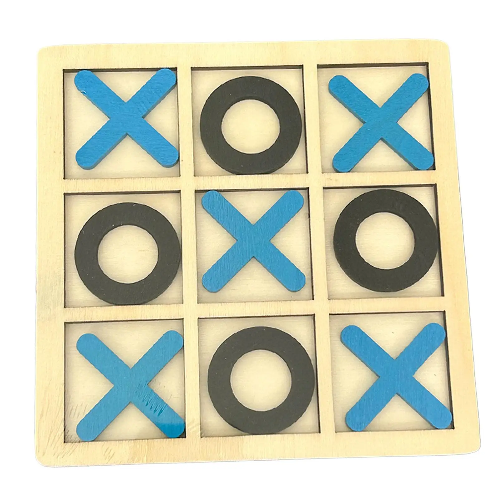 

Wooden Tic TAC Toe Game Coffee Table Games Entertainment Educational Toys Brain Teaser Puzzles for Adults Kids Outdoor Indoor