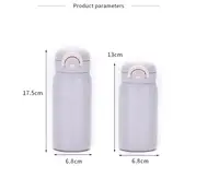 Pop-up Lock Mini Thermos Cup 304 Stainless Steel 200/350ml Insulated Pocket Cup Small Capacity Vacuum Flask Hot/ice Water 5