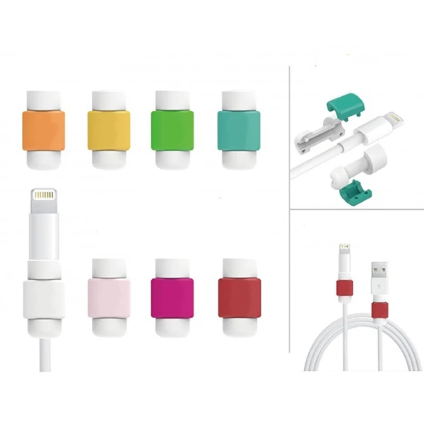 

4pcs Recharging Cable Protector Saver USB Charging Cable Data Line Cord Protector Cover USB Cable For iPhone5, 5s, 6, 6s