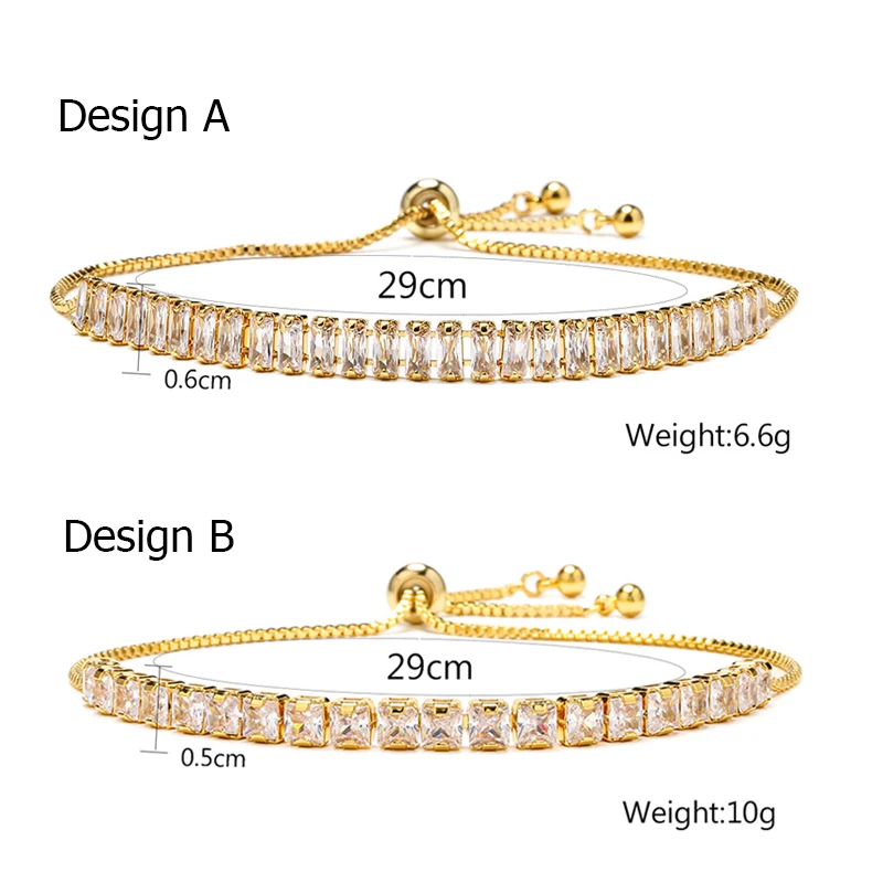 ZAKOL Fashion Cubic Zirconia Tennis Adjustable Bangle Bracelet for Women White Round Cut Cz Crystal Wedding Jewelry