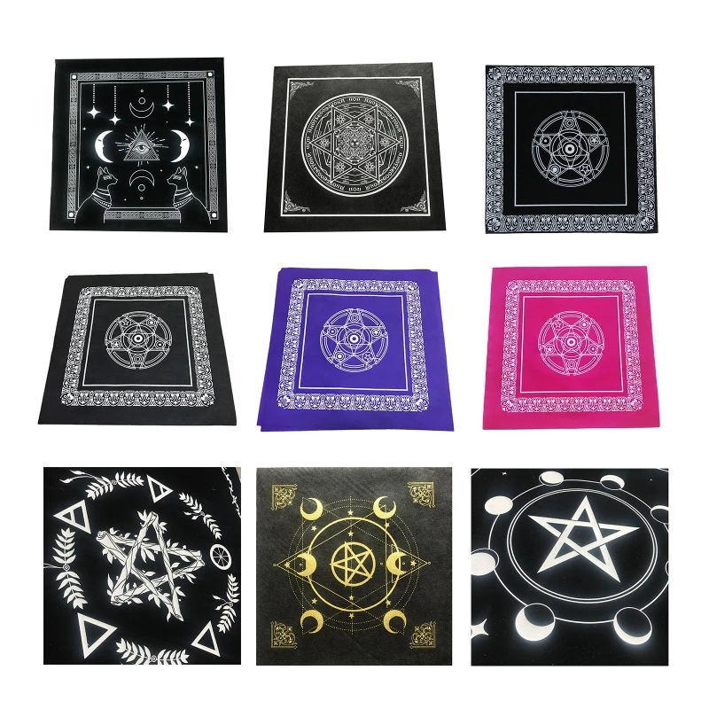 

7 Pattern Pentagram Divination Altar Cloth Tarot Card Special Tablecloth Board Game