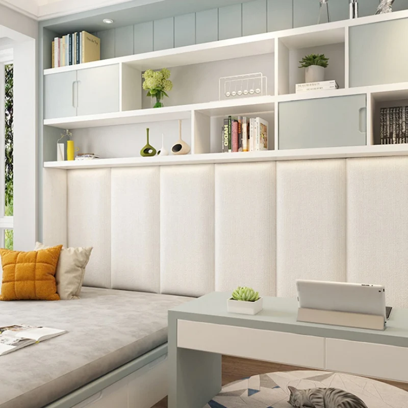 Selfadhesive Bed Headboard 3d Wall Sticker Tatami Bedroom Room Decor