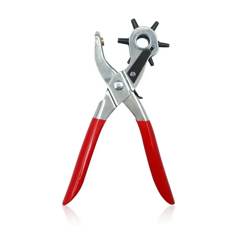 Leather Belt Hole Punch Plier Eyelet Puncher Revolve Sewing Machine Bag Setter Tool Watchband Strap Household leathercraft