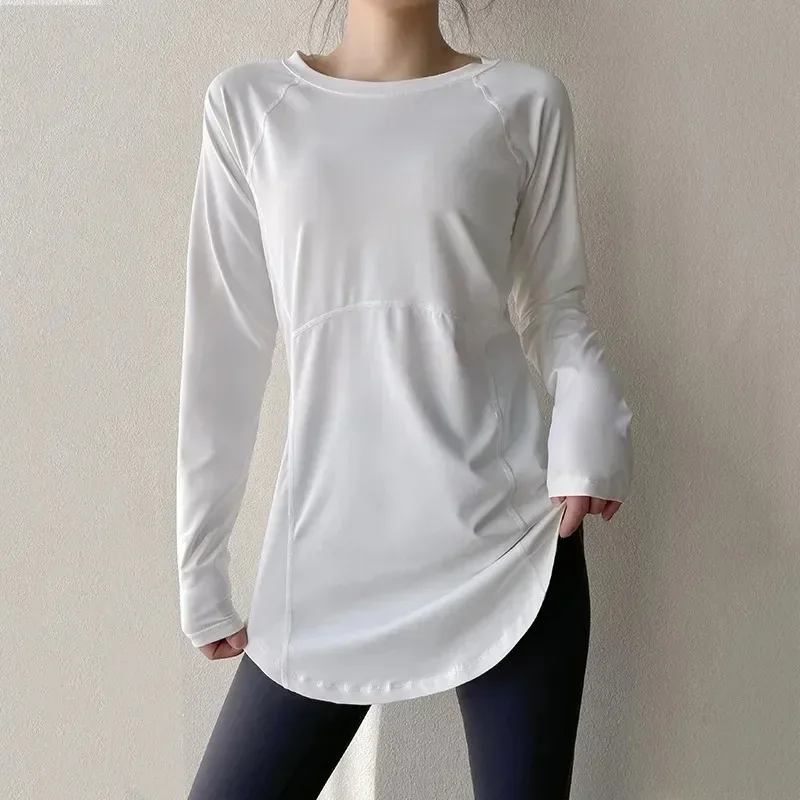 Spring Autumn Long Sleeve Yoga Clothes Women Sportswear Running Blouses Shirts Sports Tops Fitness T-shirt Gym Clothing Workout