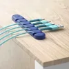 Cable Organizer Silicone USB Data Cable Desktop Management Cable Silicone Clips For Mouse Headphone Earphone Car Wire Holder 6
