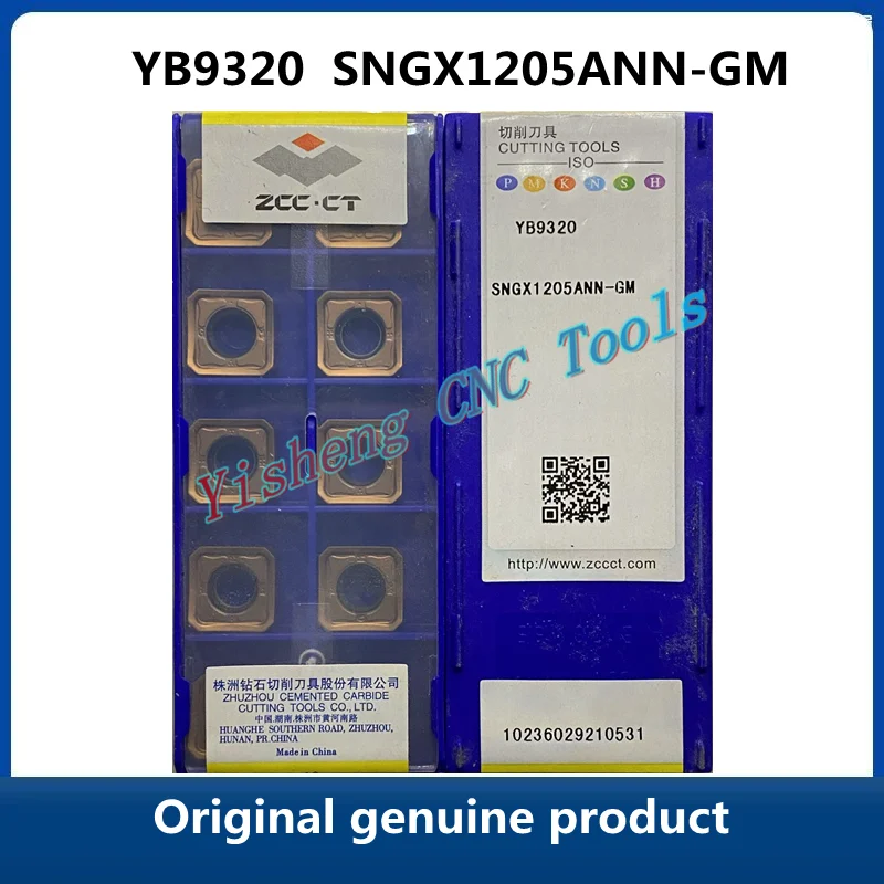 

Original genuine product ZCC CT SNGX YB9320 SNGX1205ANN-GM YBG205H Milling Cutter Inserts CNC cutting tools