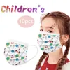 Print Children'S Mask Disposable Face Mask Industrial 3 Ply Ear Loop 10pc Cubre Bocas Desechables Disposable Mouths Covers 2