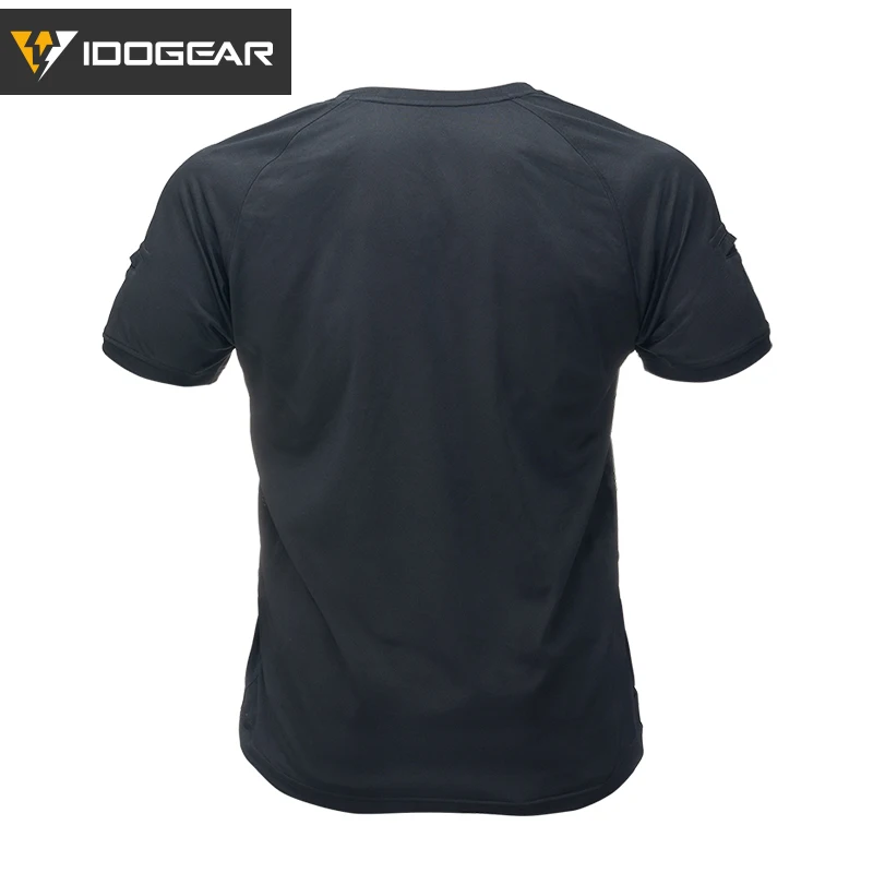 IDOGEAR Tactical Summer T-Shirt Breathable Round Neck Tshirt Fitness athletic sportswear Gym Shirt  Short Sleeve Quick Dry 3114