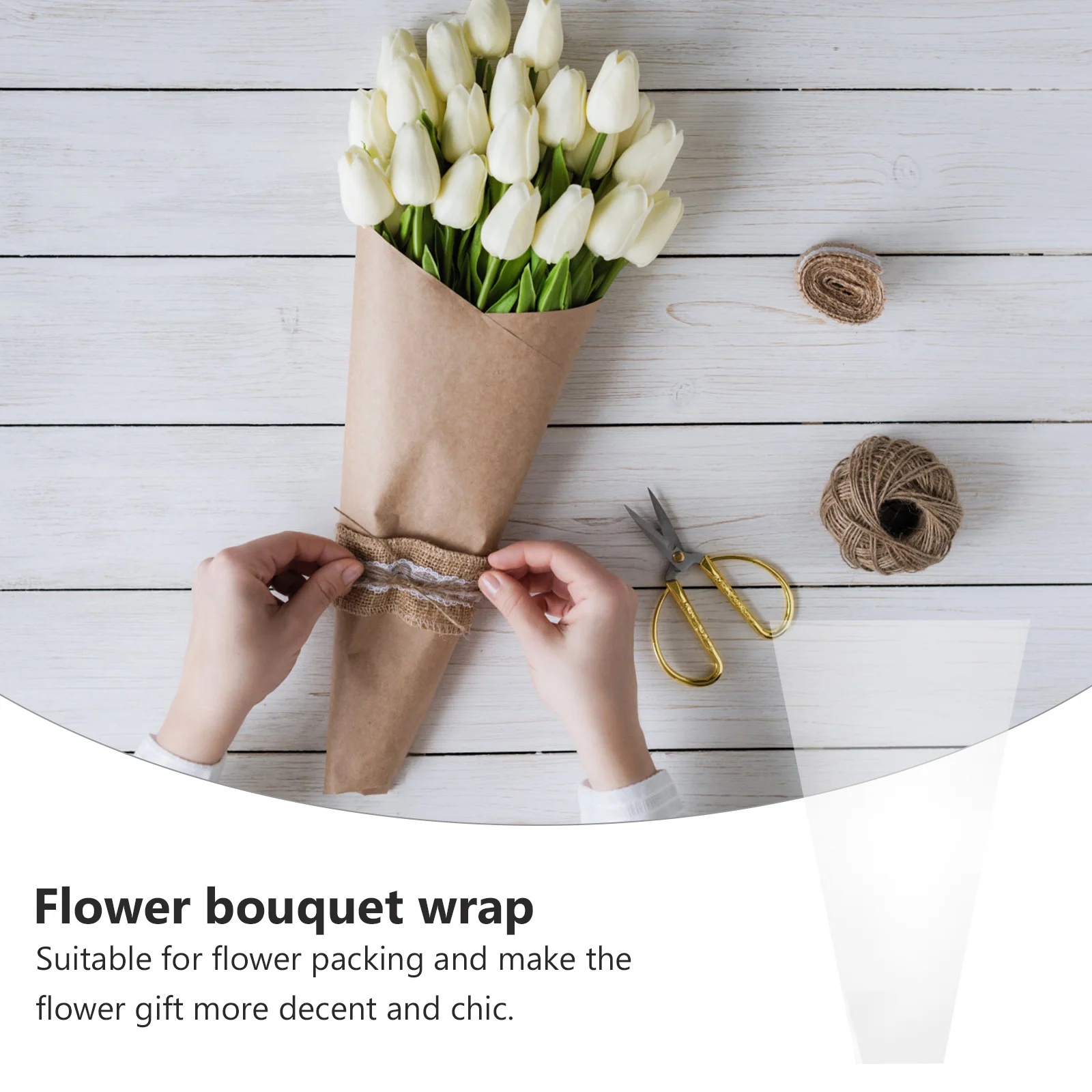 NUOLUX 50 Sheets of Flower Bouquet Wrapping Paper Packaging Paper