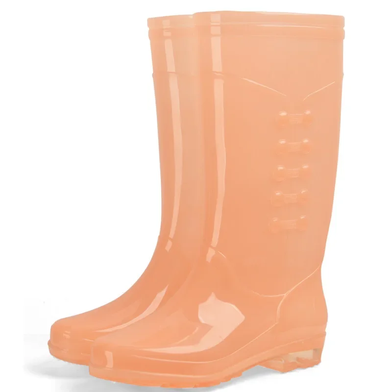 High Drum Rain Boots Women's Fashion Anti Slip Wear-resistant