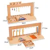 Montessori Mathematics Material Pearls Learning Toys Beaded Symbols Trays Decimal Educational Counting Math Toys for Preschool 2