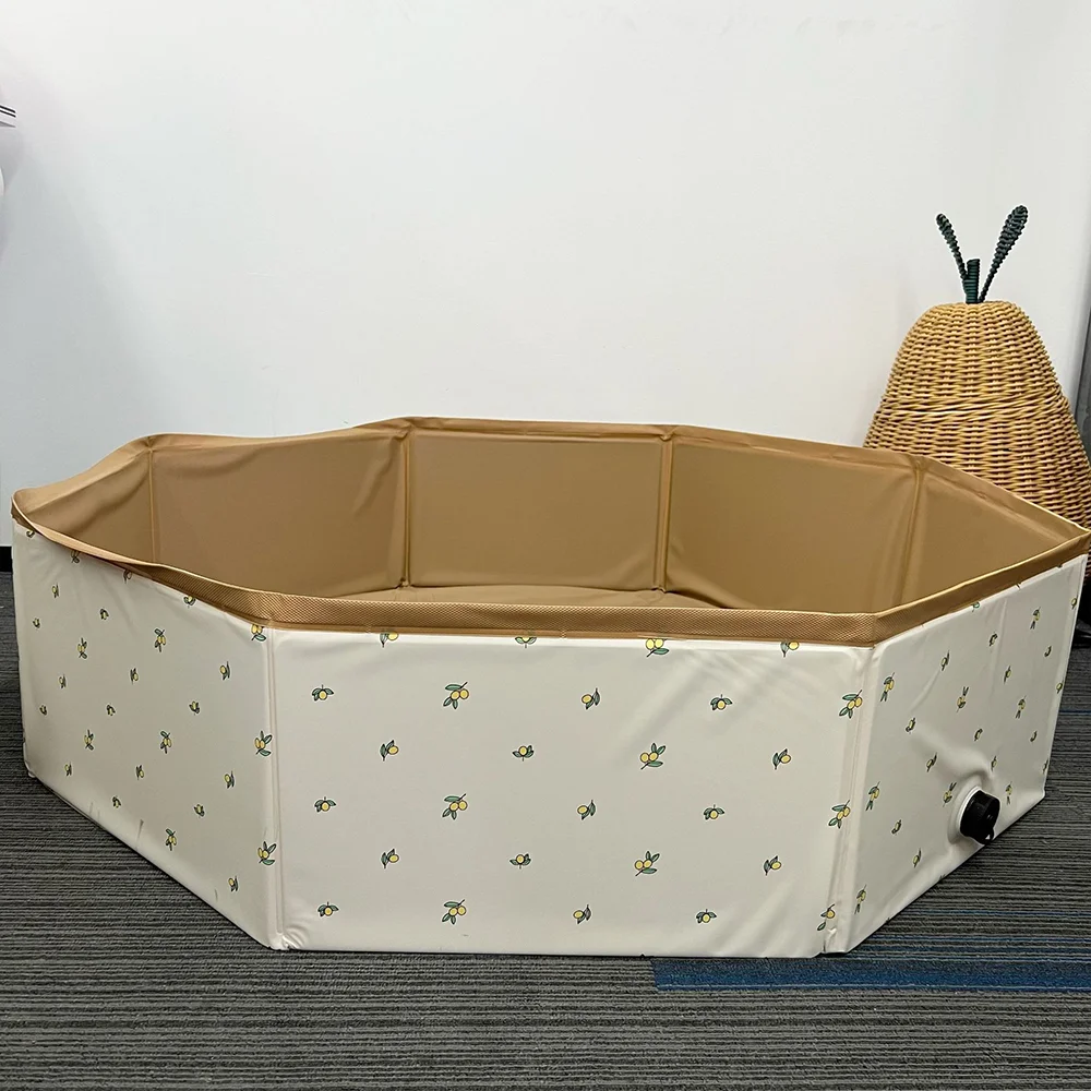 INS Baby Round Ocean Ball Pool Pit Indoor Playground Cartoon Toys Children's Playpen Fence Kids Safety Barrier Room Decor 3