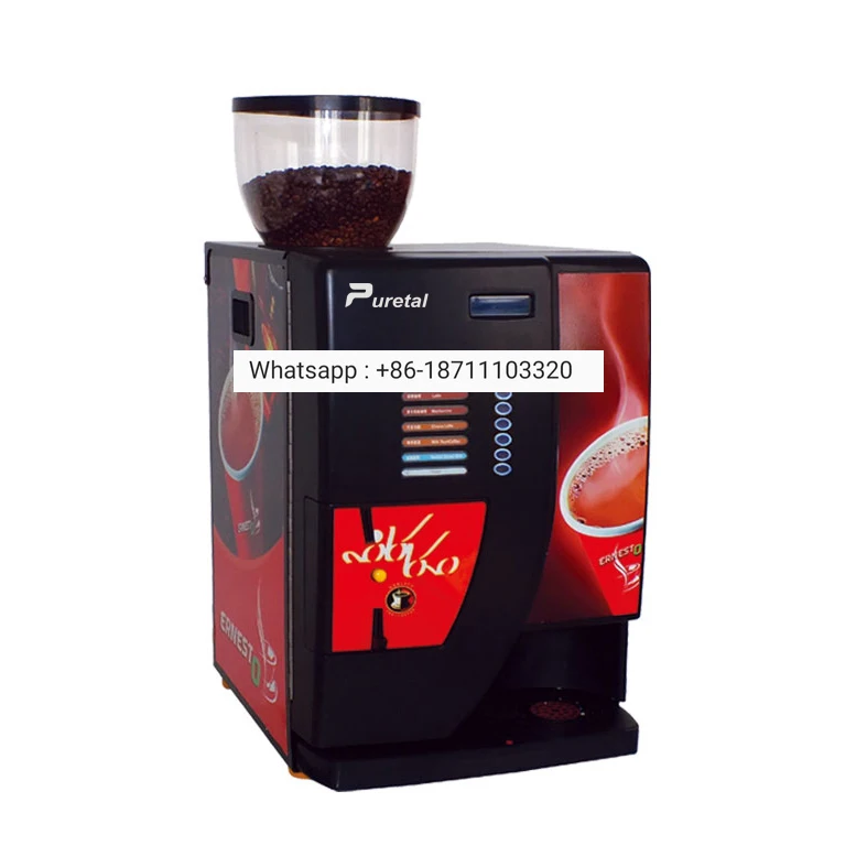 

new desgin zanussi ground coin operated tea coffee vending machine