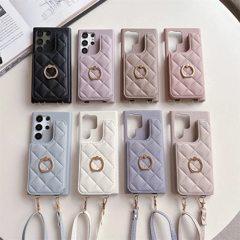 Elegant Crossbody Wallet Phone Case with Card Holder Cover