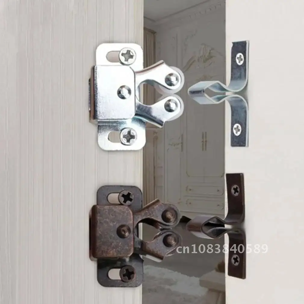 

New Furniture Accessories 4 Sets Cabinet Catches Door Stopper Damper Buffer Magnet Closer Ball Lock Hardware Fittings