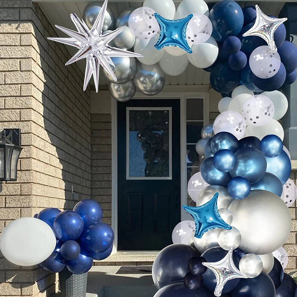 Decoración Azul e Prata Simpl: O Conjunto Perfeito para Celebrações  Elegantes e Sem Complicações, image size:1000x1000