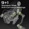 HANDING M1 Spinning Reel 12kg Max Drag Graphite Reel, 9 + 1 Ball Bearings, 5.2:1 Gear Ratio Fishing Reel for Perch Bass and Pike 3