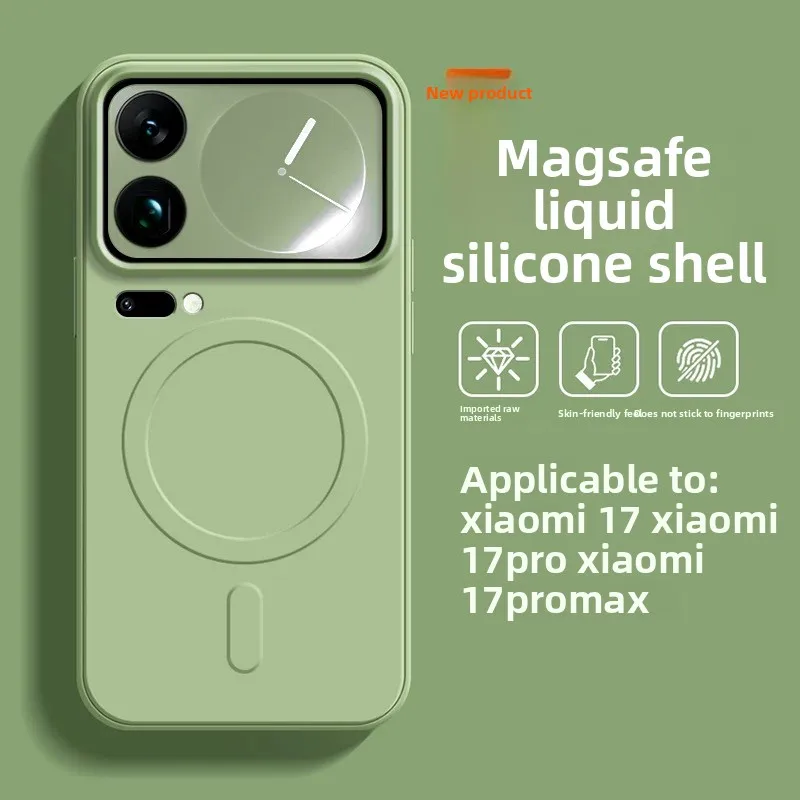 Magnetic Soft Shockproof Ultra Slim Liquid Silicone Case
