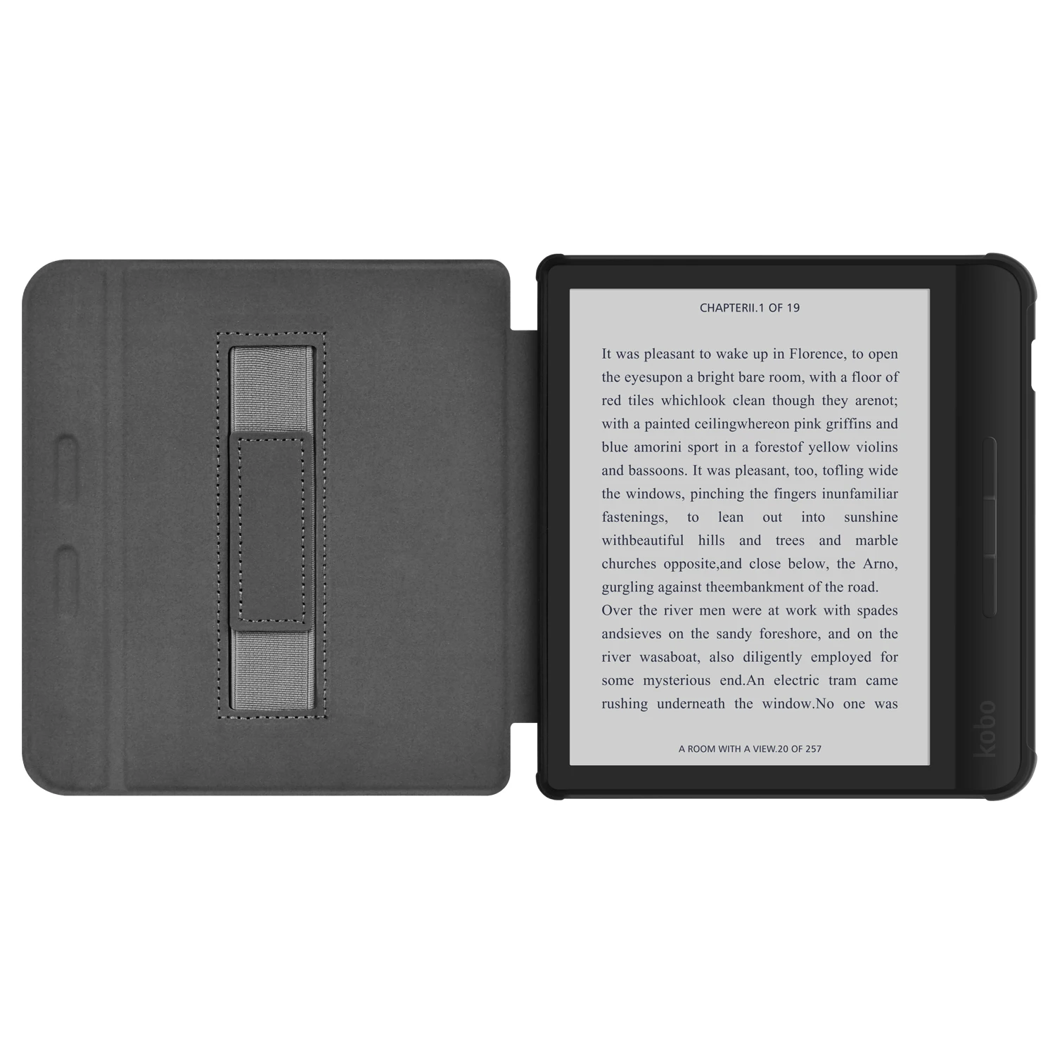 Fabric Soft Case For New Kobo Libra Colour with Hand Strap