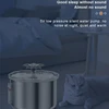 New Cat Water Dispenser Stainless Steel Automatic Recirculating Filtration Watchable Water Level Pet Water Feeder 2